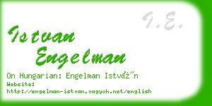 istvan engelman business card